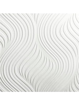 Ertürk Store Duvar Kağıdı 10-014, Boyanabilir, Saf, Geometrik, Beyaz