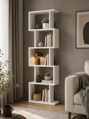 Dekoratif Kitaplık ve Çok Amaçlı Raf Ünitesi, Modern Tasarım