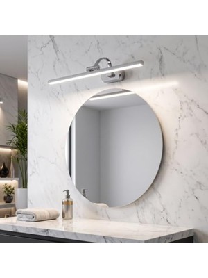 Krom Kasa 7W LED Kuğu Aplik, Modern Duvar Lambası