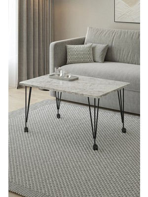 Maison Luré Tekerlekli Orta Sehpa Çok Amaçlı Çalışma Masası 60-90 cm