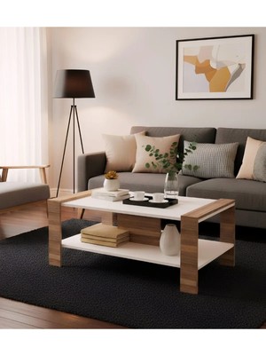 Maison Luré Atina Dekoratif Orta Sehpa - Atlantik Çam/beyaz