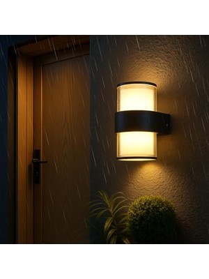 12W IP54 Su Geçirmez LED Duvar Aplik, Bahçe ve Iç Mekan Aydınlatma