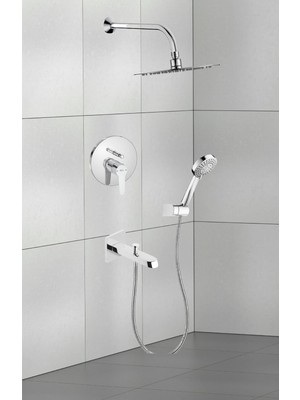 Tr Estreıa Ankastre 5li Banyo Seti (Iç Set Dahil), Krom, A5D257EC0K