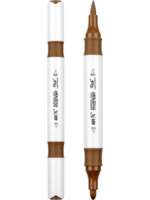 Tr Art-X Çift Uçlu Akrilik Marker Çizim Kalemi Her Yüzeye Uygun Kalıcı Mürekkep 1-6 mm Uç Ka