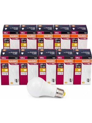 Enerji Tasarruflu 13W LED Ampul, 100W Eşdeğeri, Uzun Ömürlü 10'lu Paket