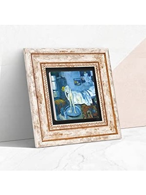 Ertürk Store Picasso Mavi Oda Temalı Çerçeveli Taş Duvar Tablosu, T1-299