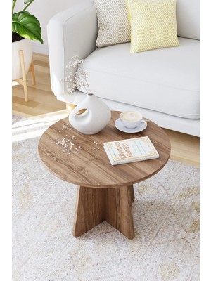 Maison Luré Mantar Orta Sehpa Iskandinav Stili Yuvarlak 58 cm