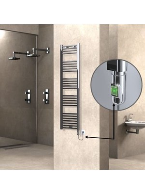 Ertürk Store Haiti Elektrikli Havlupan 400X1500 Düz Krom (On/off Düğmeli) 300 W