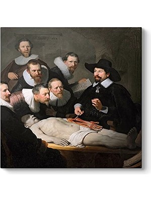 Ertürk Store Rembrandt, Dr. Nicolaes Tulp'un Anatomi Dersi Tablosu 50 x 50