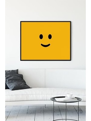 Ertürk Store (PSTER13317) Smile Eğlenceli Mizahi Çerçeveli Tablo (21X30 Cm)