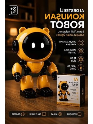 Aı Destekli Yapay Zeka Robot Oyuncak - 40 Farklı Dil Desteği