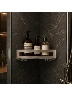 Elovias System Banyo Duş Raf Sistemi Füme Renk 21 cm (BA3008 043 BBN)
