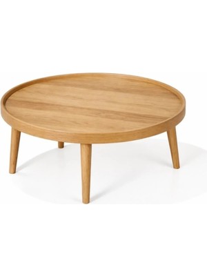 Maison Luré Meşe Orta Sehpa Çap 90 cm