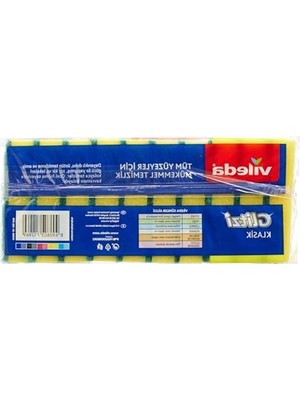 8+2'li Promosyon Paket Düz Hijyenik Bulaşık Süngeri, Yeşil Renk