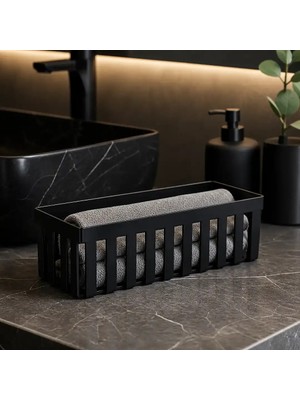 Elovias Banyo Havluluk Siyah Renk 97x120x310 mm (BA2024 051 AL6)