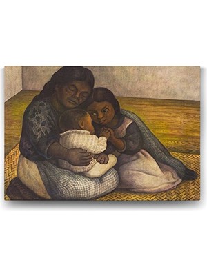 Ertürk Store Diego Rivera - The Family Tablosu - 140X100 cm
