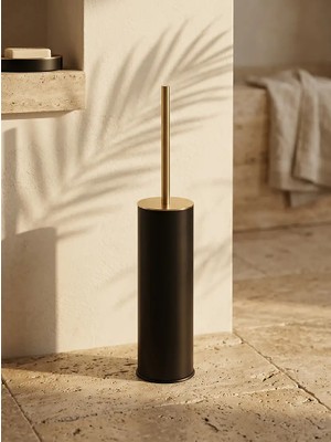 Elovias System Banyo Klozet Frıçası Siyah-Gold Renk 424x84x84 mm (BA4004 009 AL6-GL)