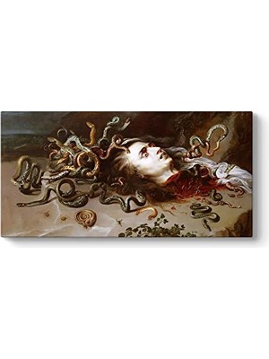 Ertürk Store Peter Paul Rubens Medusa Kanvas Tablo, 100 x 50