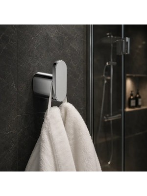 Elovias System Ovalin Askılık Krom Renk 67x63x25 mm (BA1025 001 CR)