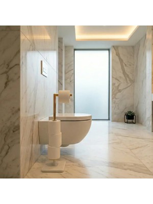 Elovias System Hareketli Yedek Kağıtlık Beyaz/Gold Renk (BA4016 052 R1-GL)