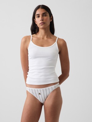 Gap Kadın Kırık Beyaz Softmade Organik Stretch Pamuk Bikini Külot