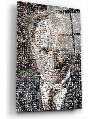 Ertürk Store Atatürk Portre Cam Tablo 14 (46X72 Cm)