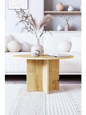 Maison Luré Orta Sehpa, Iskandinav Stil, Bohem, 72 cm - Safir Meşe