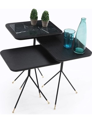 Maison Luré Oslo Zigon Sehpa Siyah