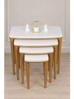 Maison Luré 4 Lüx Mdf Ahşap Zigon Sehpa