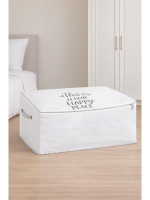 Ertürk Store Düzenleyici, Ipli Baskılı Yorgan Yastık Kıyafet Hurcu Organizer Hurç (Yastık 65 x 40 x 35)