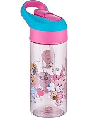 500ML Tritan Kalın Pipetli Su Matarası, Çocuklar Için