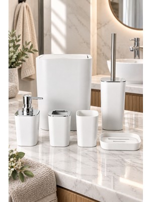 Nokka Velvet 6 Parça Banyo Seti