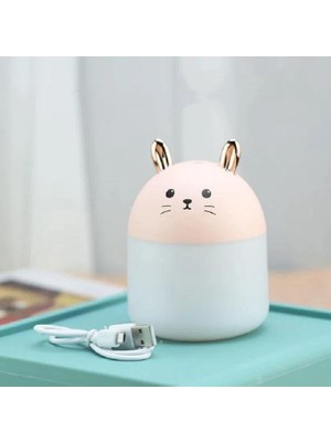 Ertürk Store Sevimli Kawaii Kedi Hava Nemlendirici Lamba, Pembe