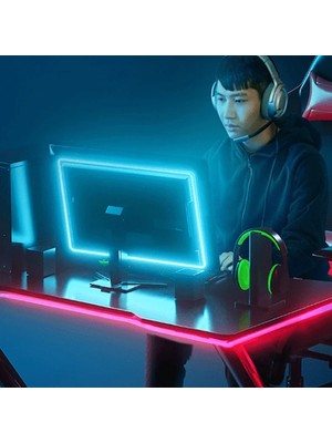 Baseus Game Light Rgb 5050 Esnek Oyuncu Pc LED Şerit Işık 5W15 M-(5775) — Renk: Siyah