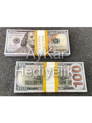 100 Adet Geçersiz Oyuncak Dizi ve Film Çekimleri Için Paralar 100 Dolar