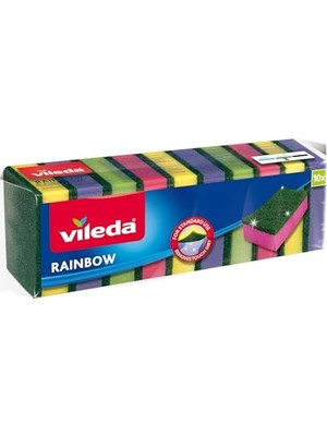 Vileda Ekonomik Bulaşık Süngeri, 10'lu Ekonomik Paket, Rainbow