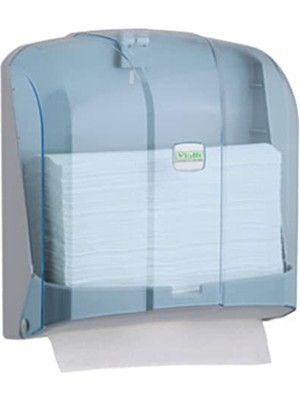 Kh 300T Z Katlı Kağıt Havlu Dispenseri - Şeffaf - Kapasite 300 Kağıt