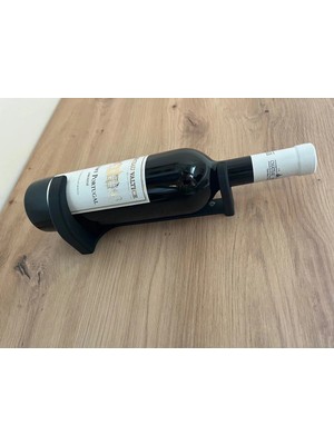 Maison Luré Duvara Monte Şaraplık Tekli Şişe Tutucu Stand Mutfak Bar Aksesuarı