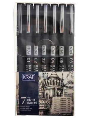 Drawıng Pen - Çizim Kalemi 222 7 Li Set