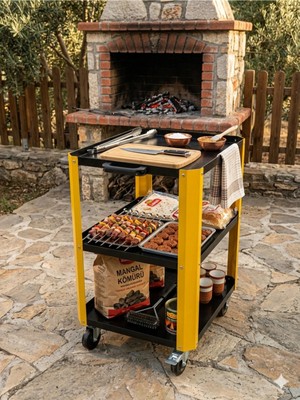 Maison Luré Mangal Servris Arabası Şaraplık & Servis Arabası