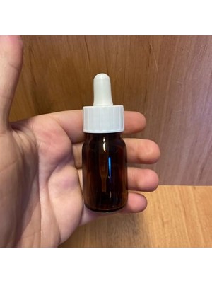 Ertürk Store 20 ml Plastik Damlalıklı Amber Cam Şişe, 20 cc Kahverengi Cam Şişe Damlalıklı x 6 Adet