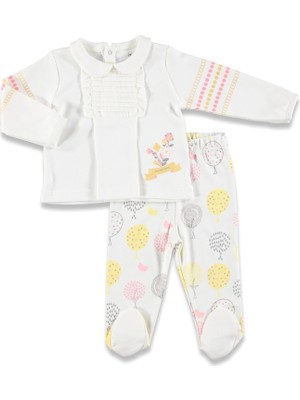 For My Baby Pileli Sweatshırt Patikli Alt 2'li Takım