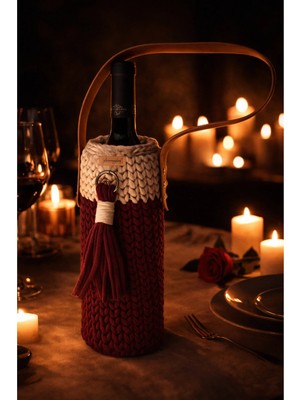 Maison Luré Bordo Renkli Şaraplık Şaraplık & Servis Arabası