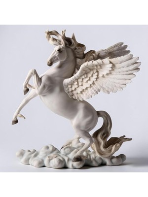Tr Dekoratif Pegasus At Figürü Veronese Biblo – Mitolojik Tema Şık Salon Dekoru Poliresin Deko