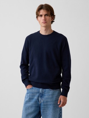 Gap Erkek Lacivert Cashsoft Crew Kazak