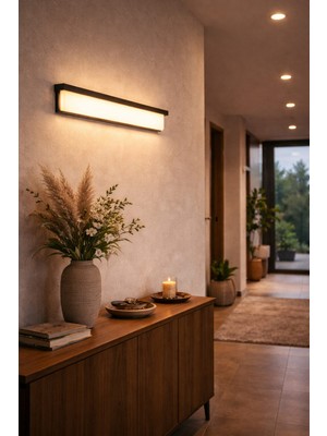 Edison 24W Günışığı LED Aplik - Modern ve Şık Duvar Aydınlatması Siyah