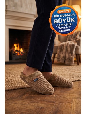 Relaxa Erkek Ev Terliği, Çeyiz Terliği Kışlık Terlik, Ses Yapmaz Yumuşak Hafif Taban