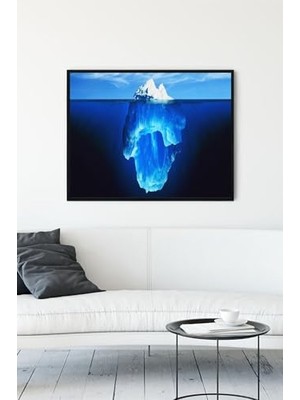 Ertürk Store PSTER12662 Buz Dağı Motivasyon Çerçeveli Tablo (21X30 Cm)