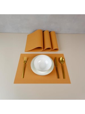 Ertürk Store Harmony Apricot Amerikan Servisi, 4 Parça 30X45 cm