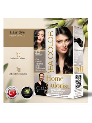Sea Color Home Colorist Set Saç Boyası 3.0 Bitter Kahve Bıtter Coffee